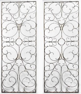 American victorian iron scroll gates 1