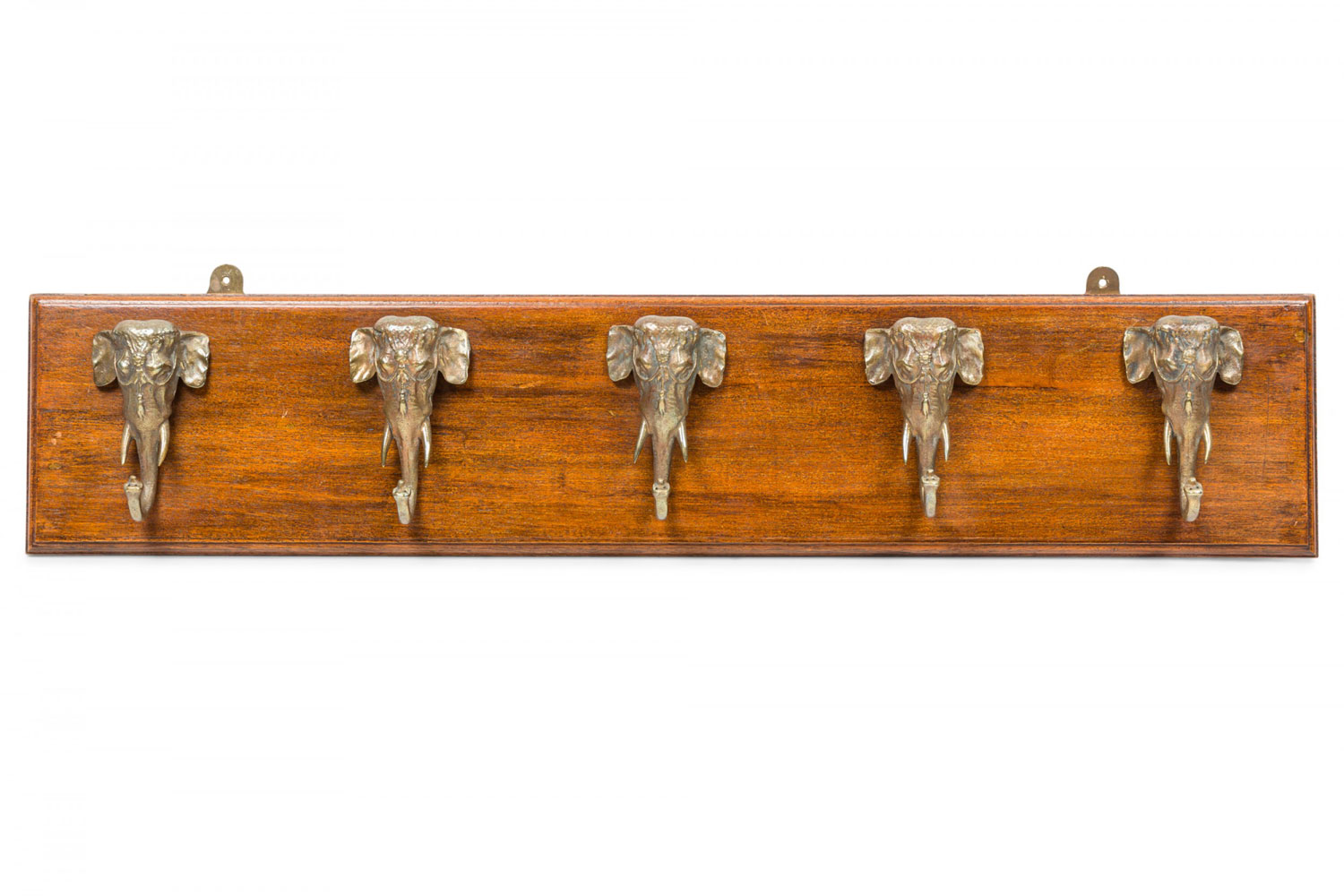 Victorian mahogany elephant wall hatrack