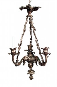 French louis xv style bronze dore chandelier