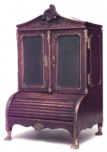 French louis xv miniature secretary inkwell