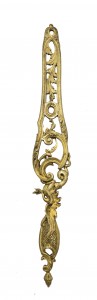 Italian rococo style bronze filigree letter opener