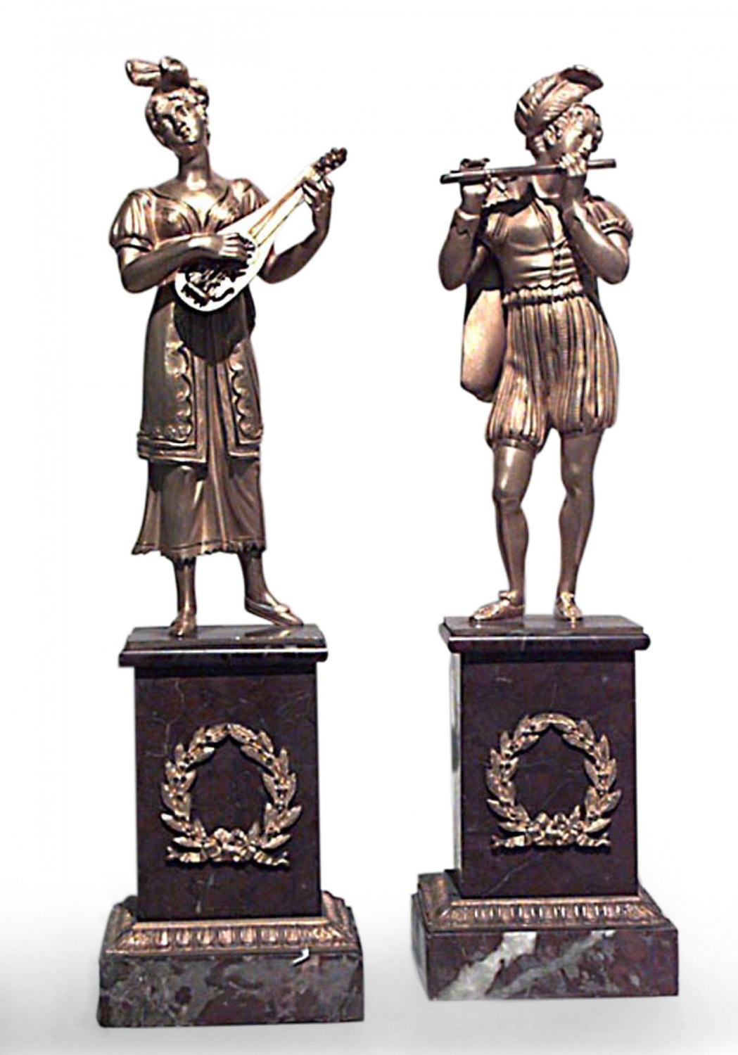 Charles x bronze dore musicians