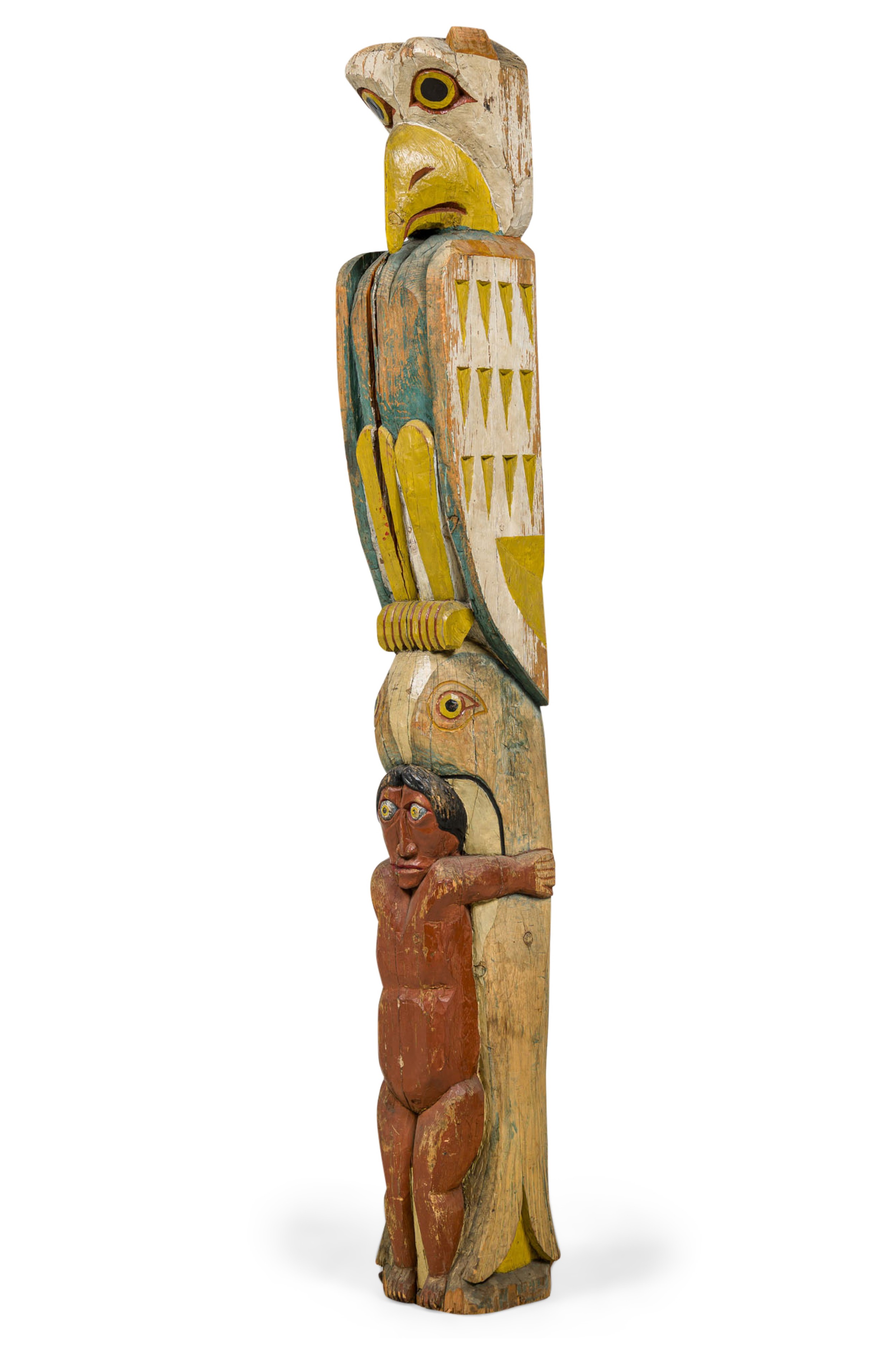 Native american northwest totem pole