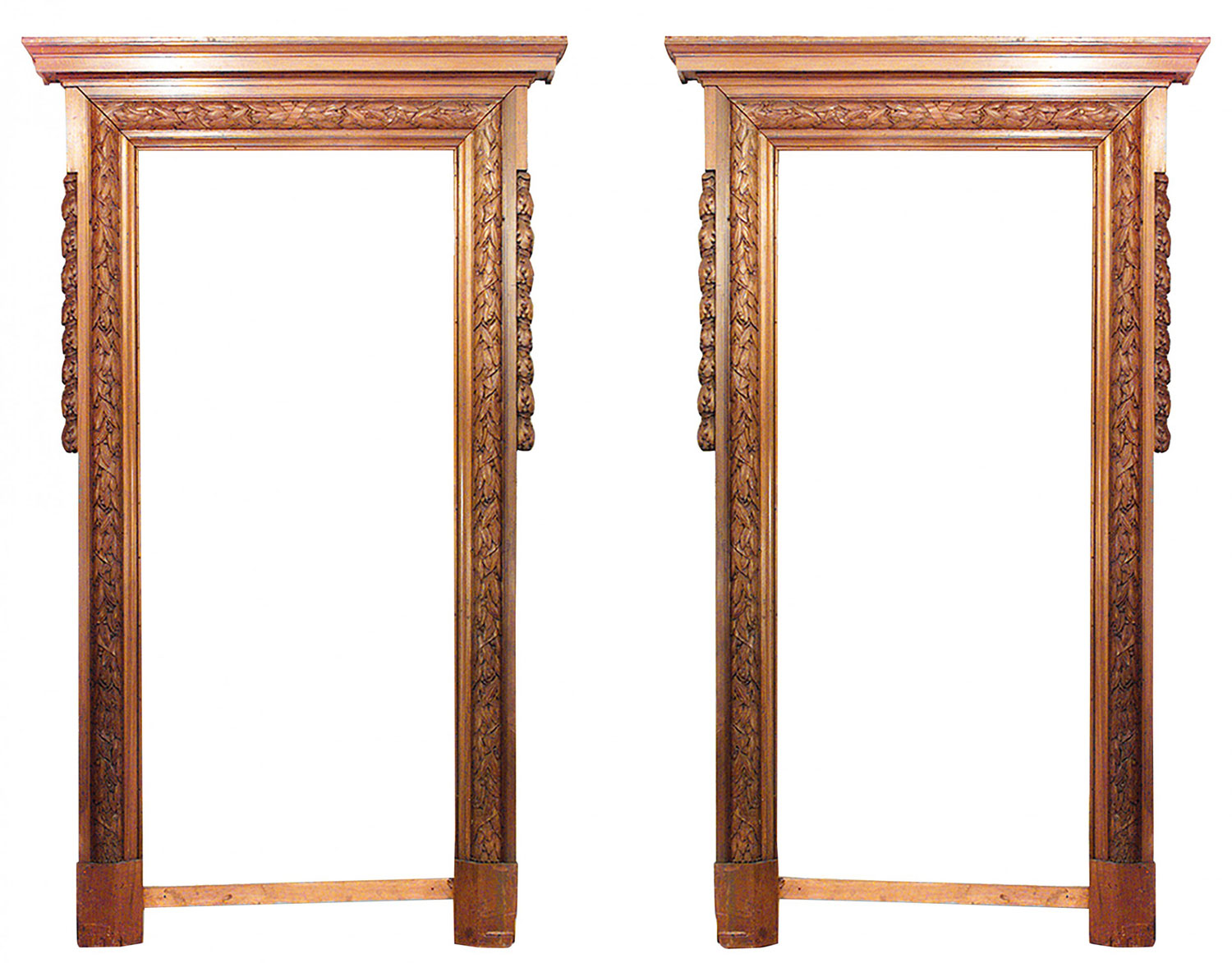 English georgian carved mahogany archways