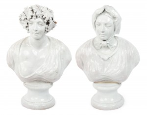 Italian neo classic terra cotta busts