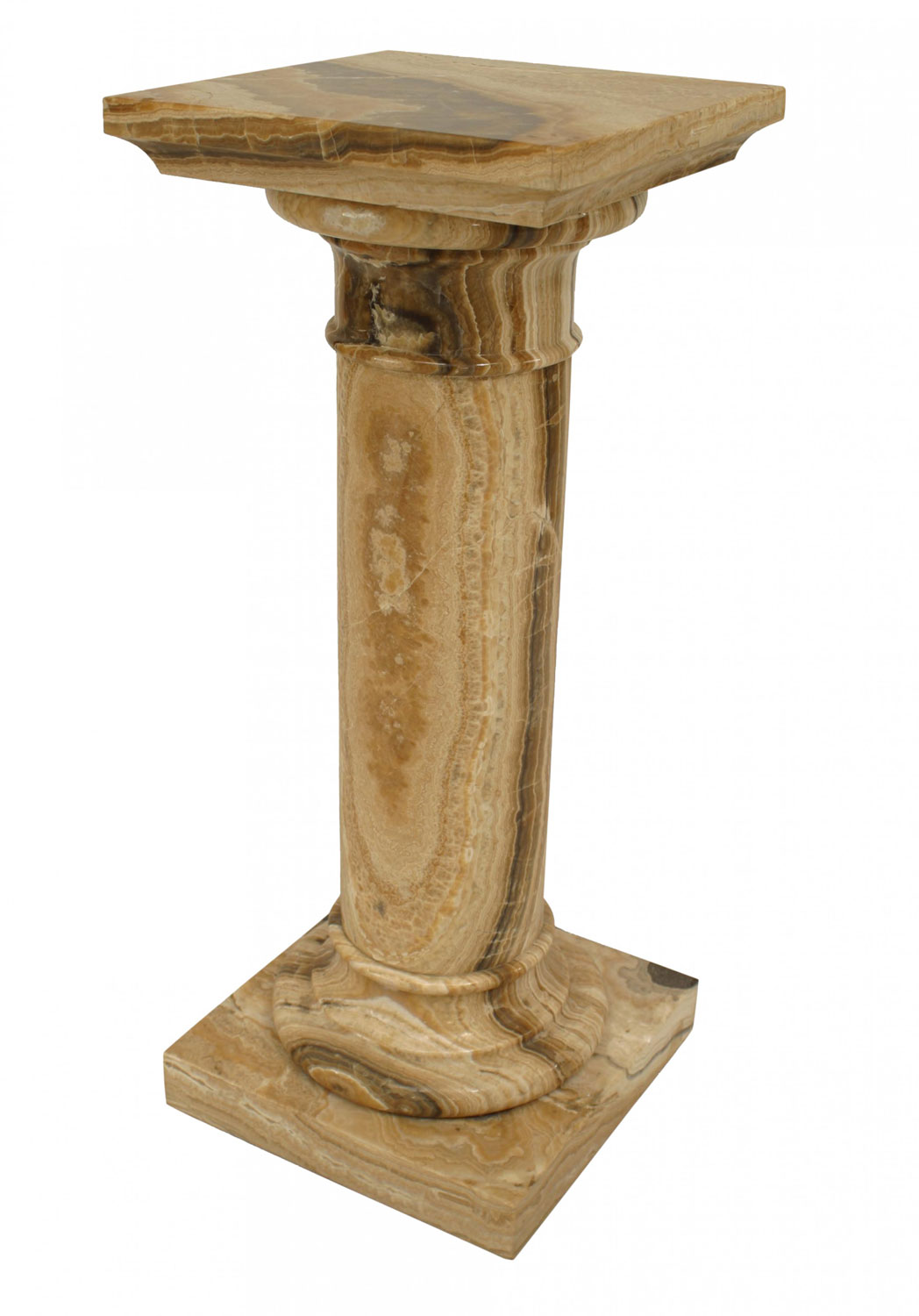 Italian neo classic onyx pedestal 12