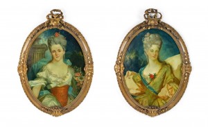 French louis xv 18th century ladies portrait