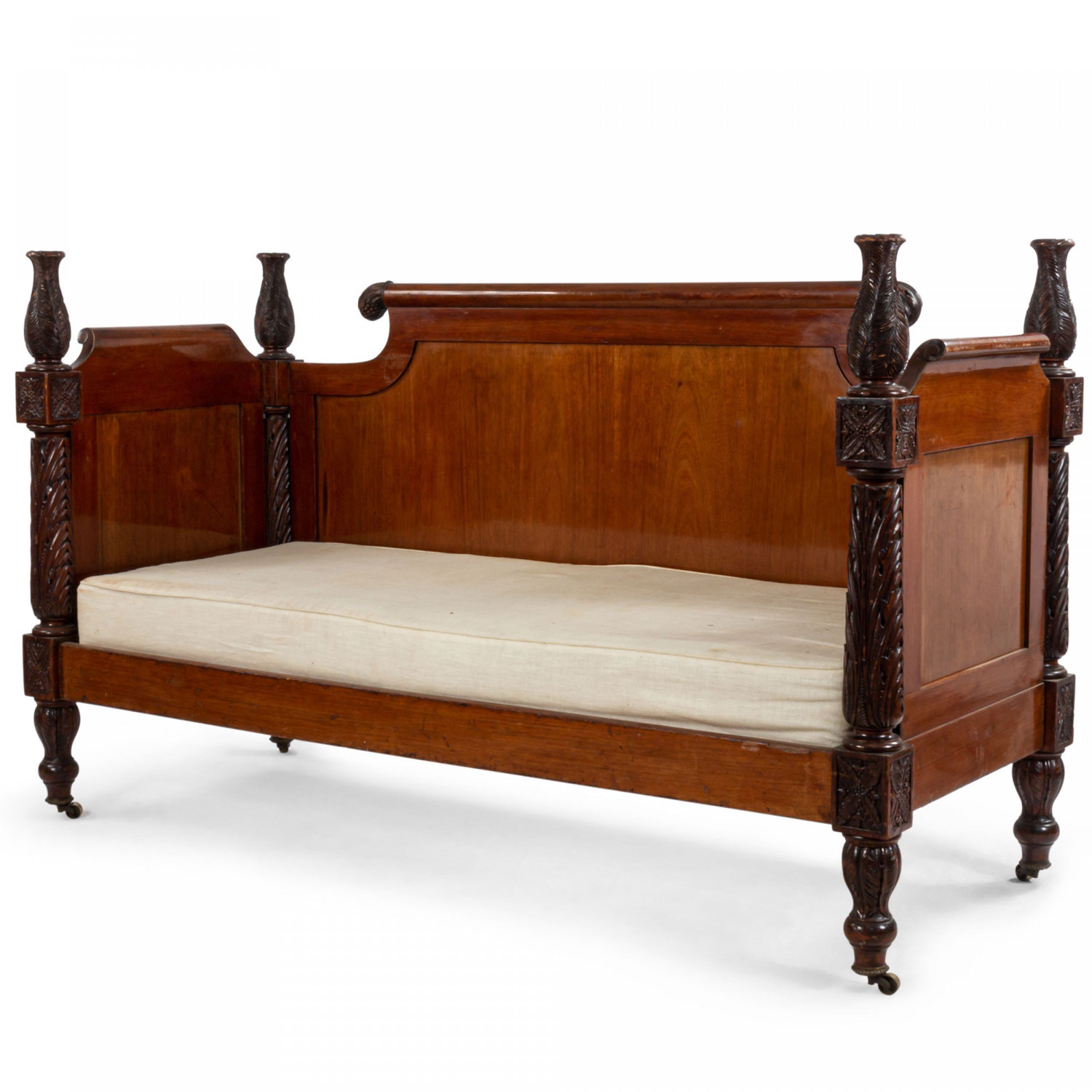 American empire mahogany settee