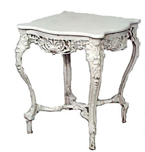 Outdoor victorian marble top center table