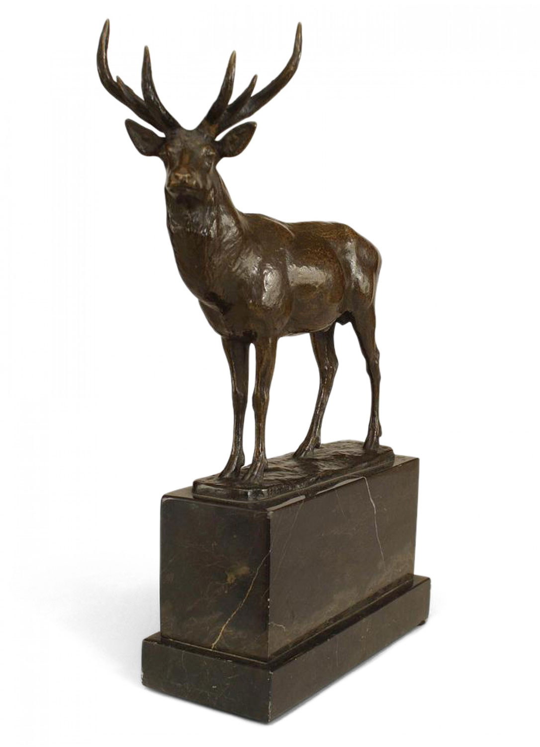 French victorian bronze stag
