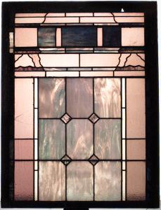 American victorian stained glass window