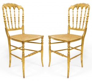 French victorian gilt ballroom side chairs 2