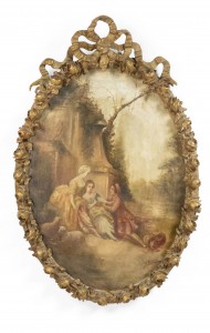 Dubois french painted garden ladies