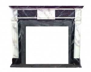 English georgian style fluted mantel