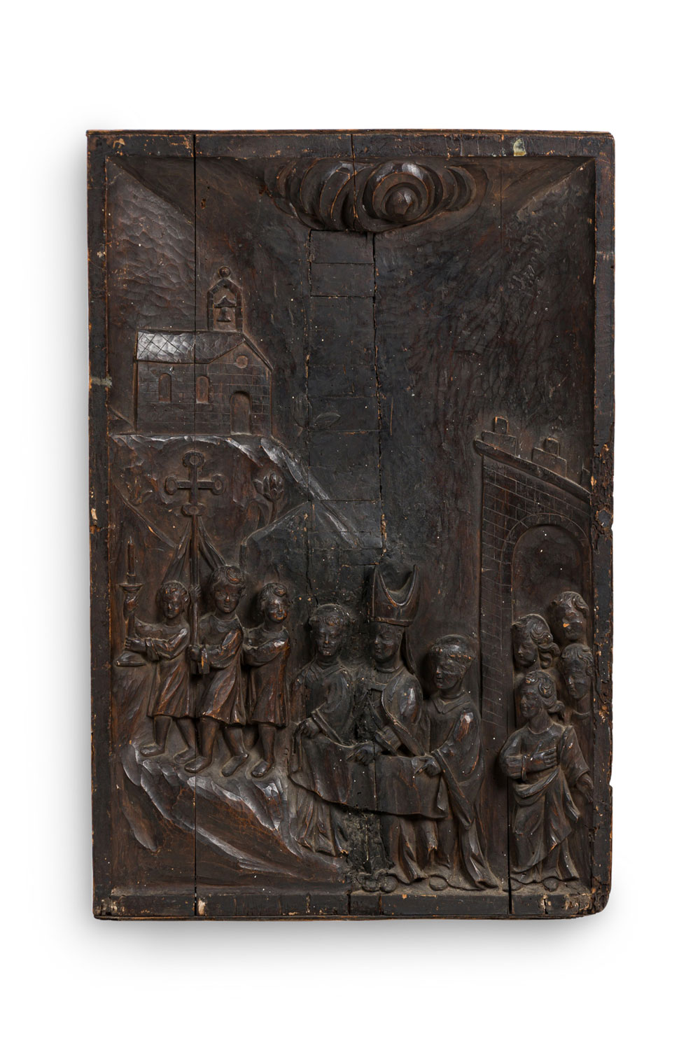 Italian renaissance style carved wall plaque 1