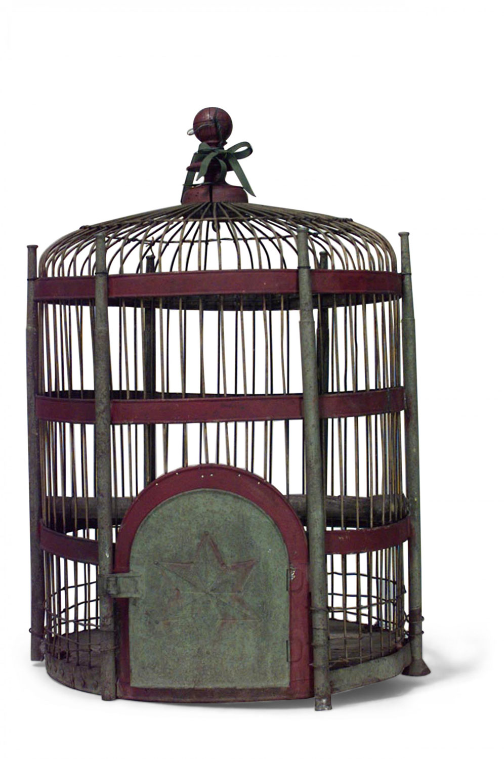 American victorian painted bird cage