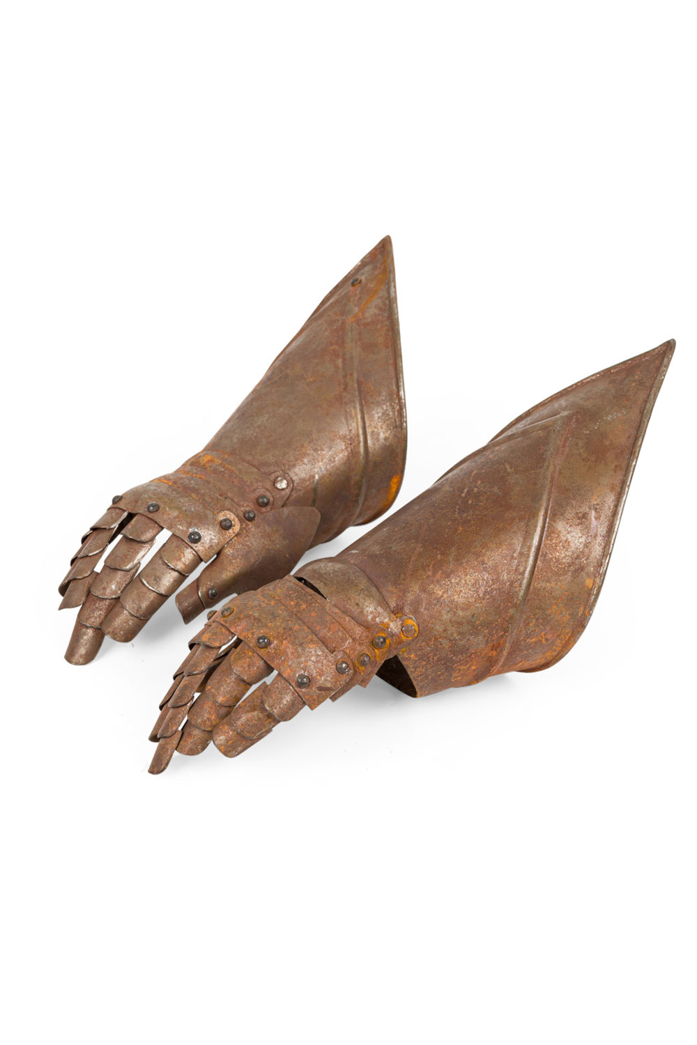 English renaissance style armor gauntlets