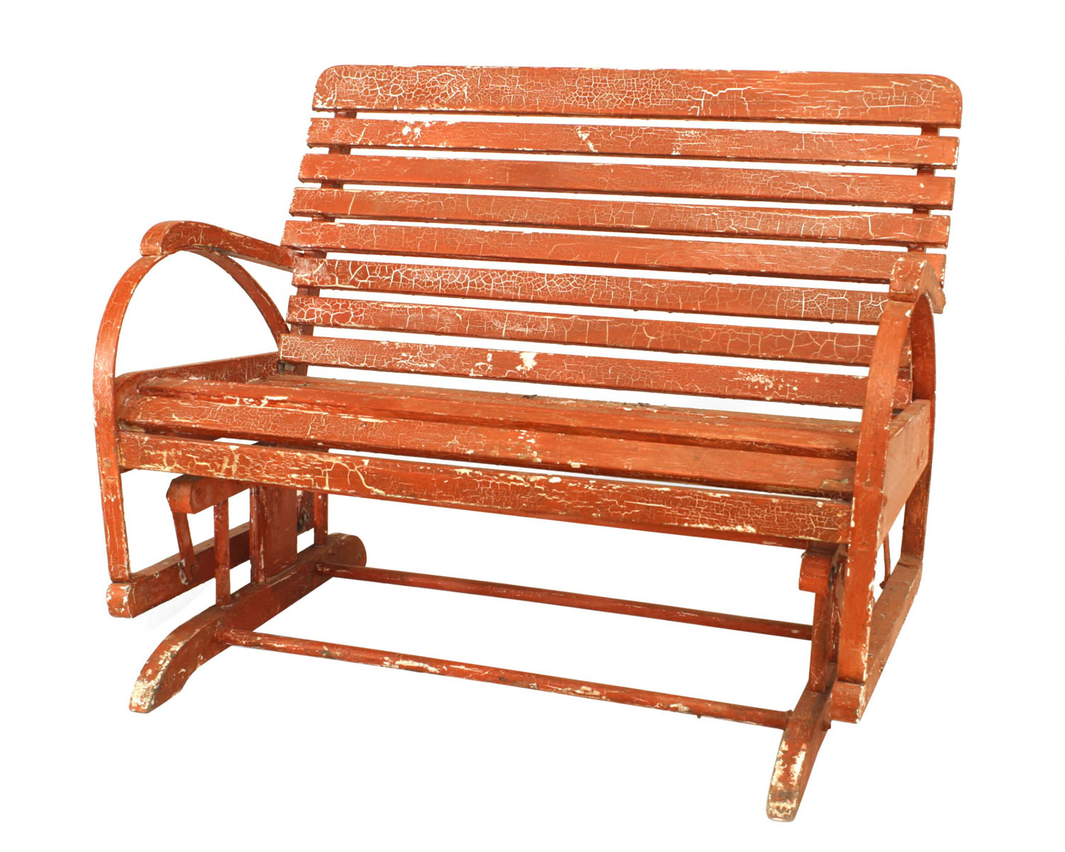 Outdoor american victorian porch glider loveseat