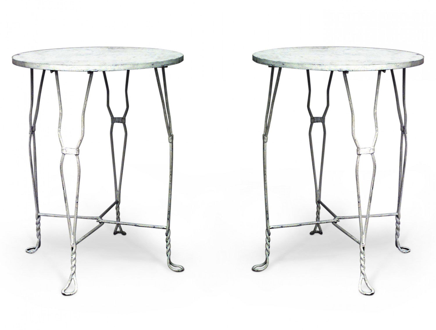 Outdoor victorian style wire cafe tables 1
