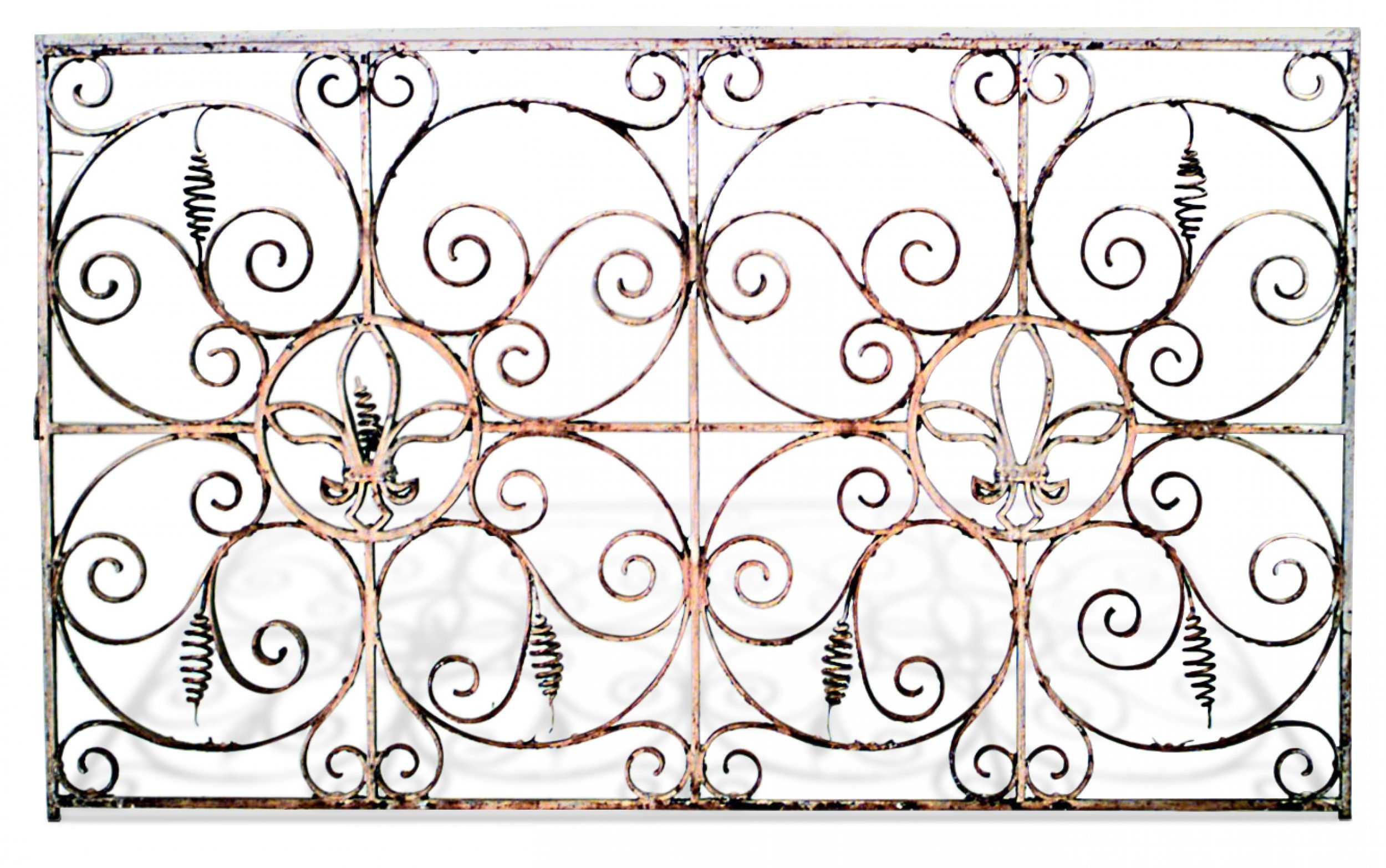 Iron neo classic iron scroll gates