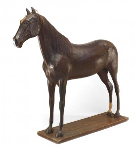 English country papier mache horse