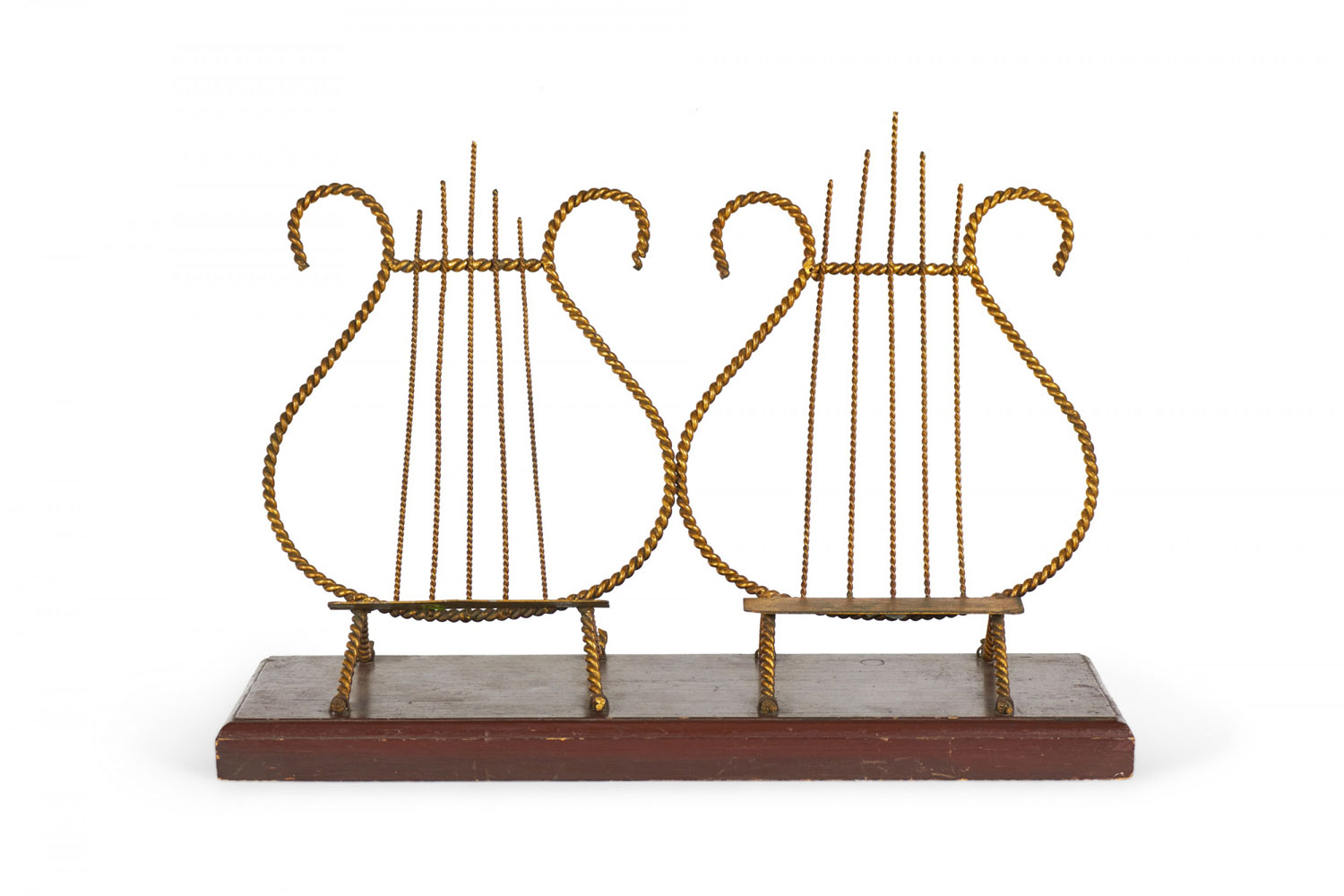 Rope and tassel double lyre bookstand 1