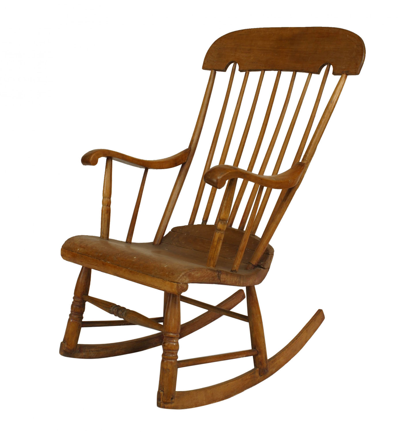 American country pine rocking chair