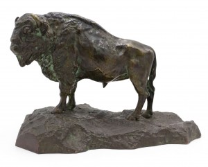 American bronze buffalo figure 1