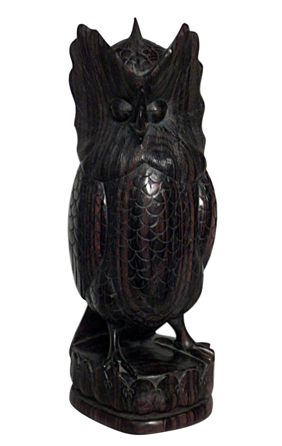 English victorian ebony owl