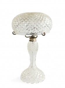 English victorian cut crystal table lamp 2