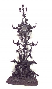 Victorian wrought iron hatrack
