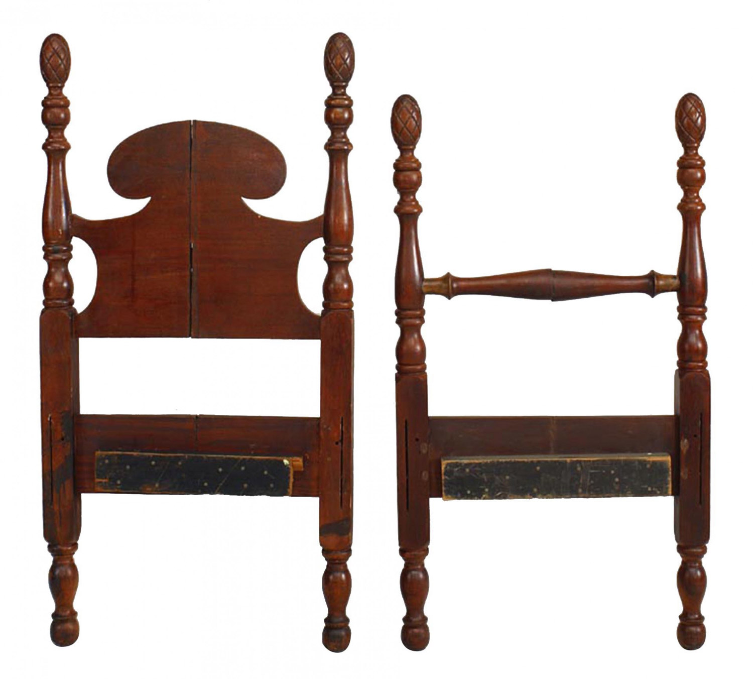 American federal mahogany child s four post bed