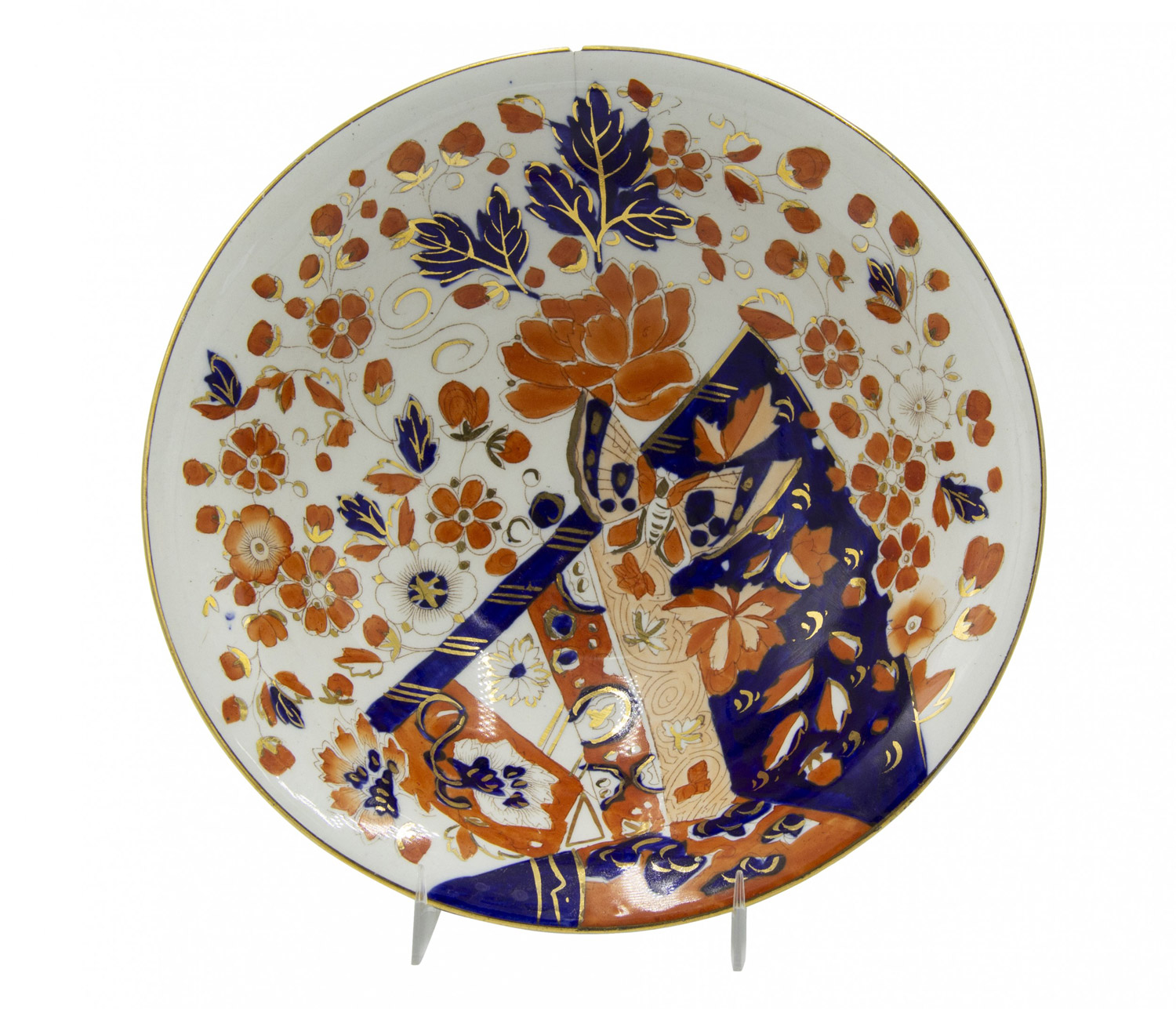 Pair of english victorian old derby porcelain bowls