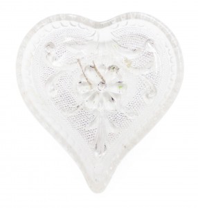 Heart shaped glass ashtray 1