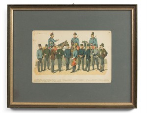 Continental austrian military battalion prints