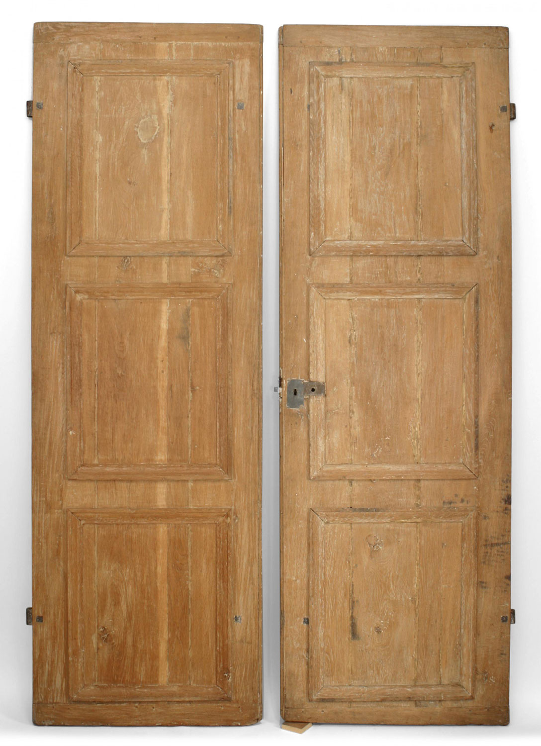 French provincial pine and iron doors