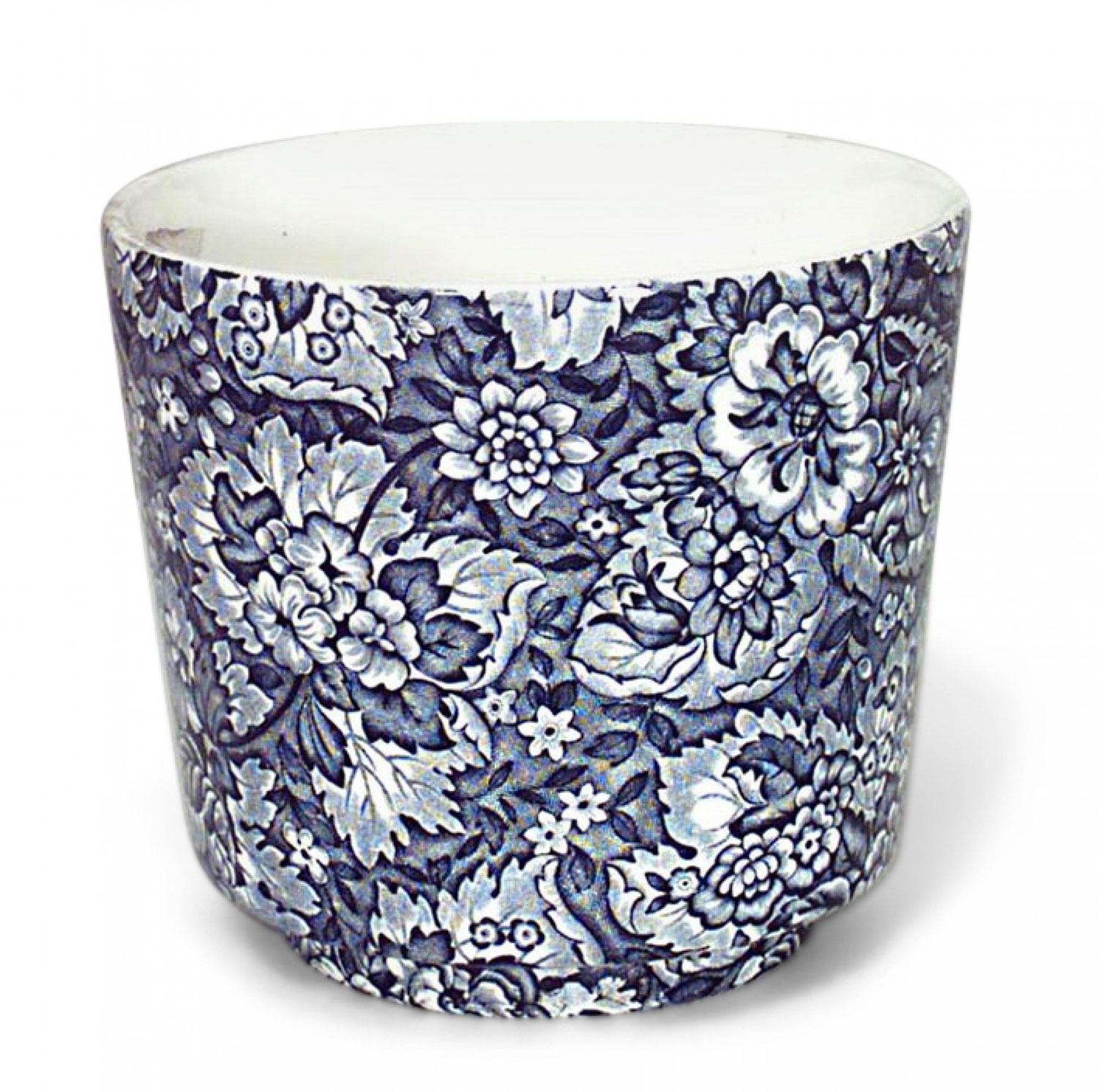 English wedgwood blue and white porcelain pot