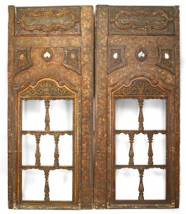 Persian carved window panels