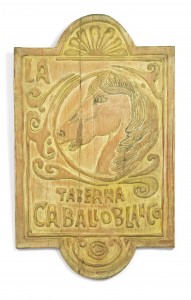 Spanish provincial horse head wall plaque