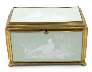 French victorian porcelain box