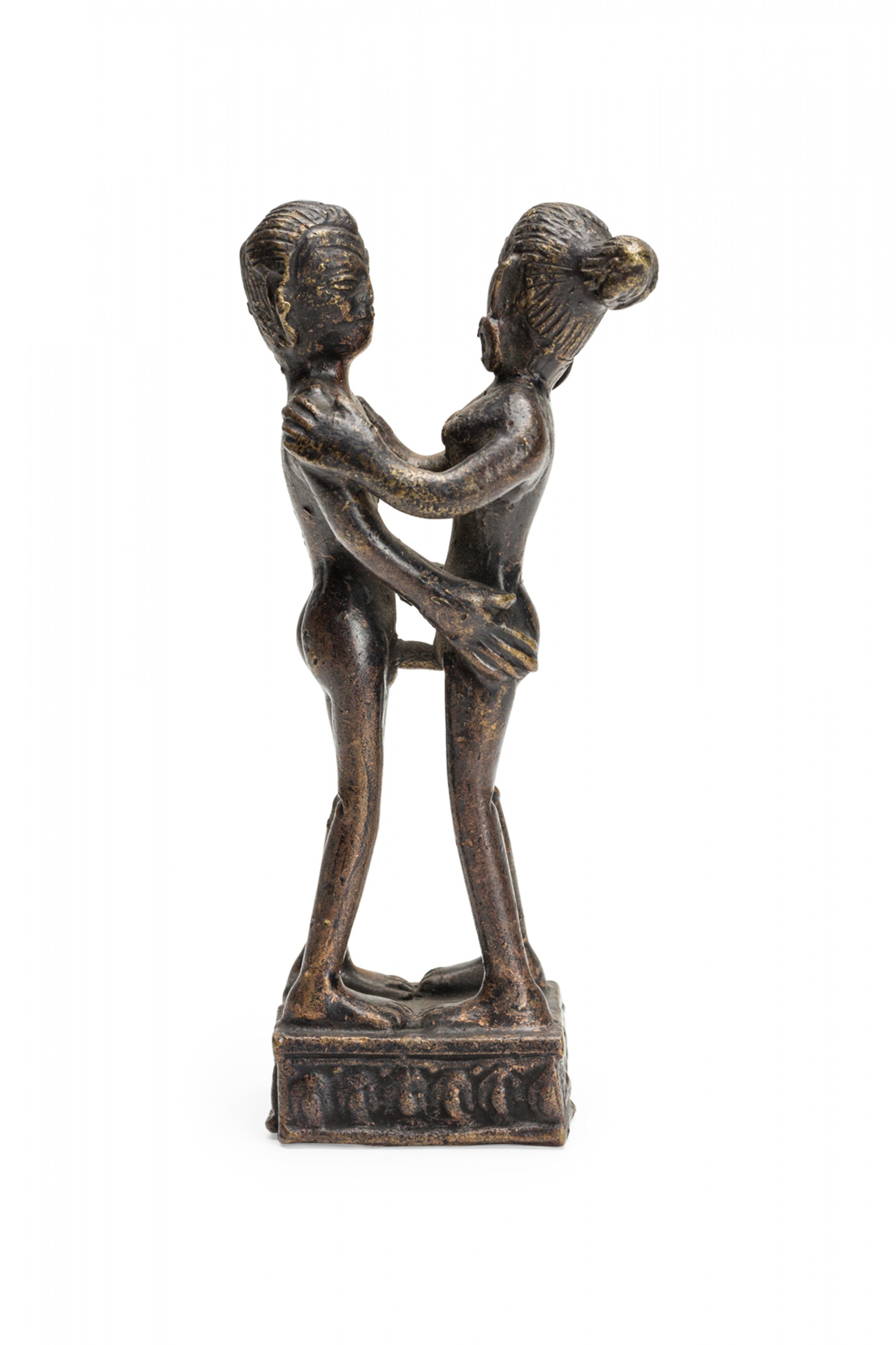 Asian erotic bronze figures