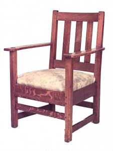 American mission oak arm chair 1