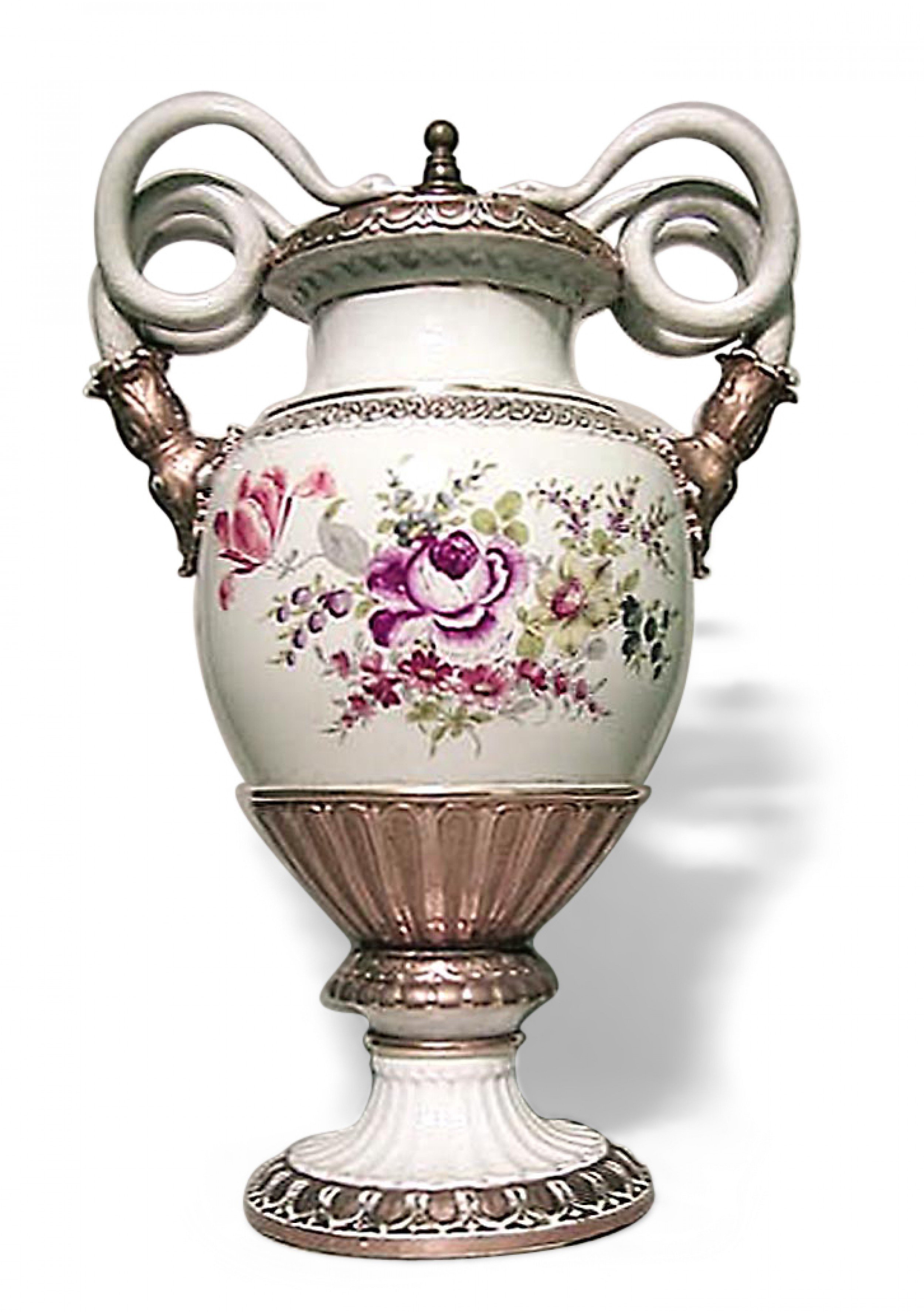 German white meissen porcelain vase