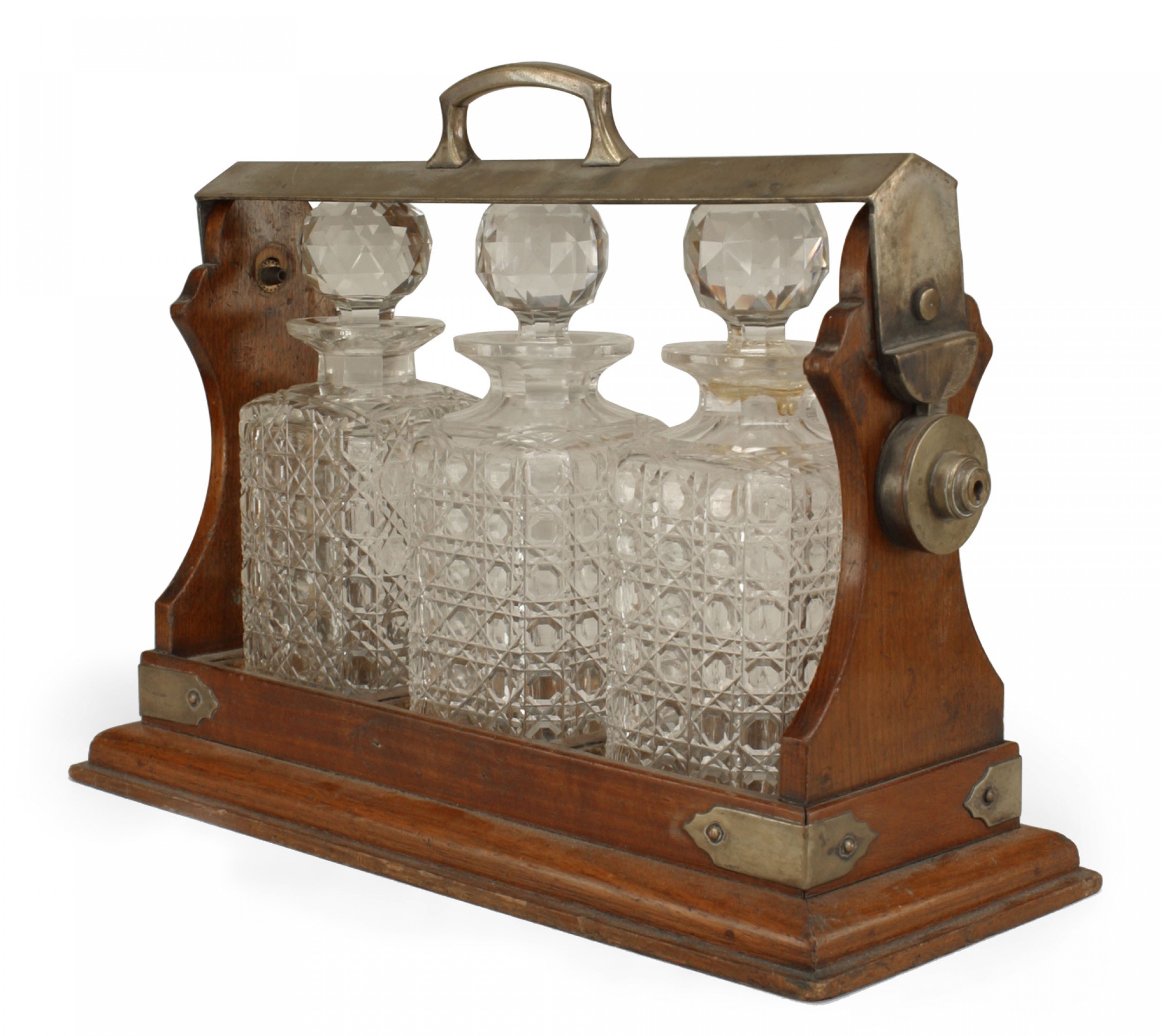 English victorian tantalus set