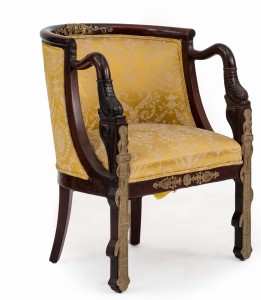 French empire mahogany arm chair 1