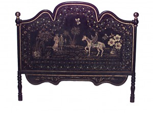 English regency style chinoiserie full bed 1