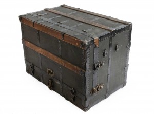 American ebonized vaudeville trunk