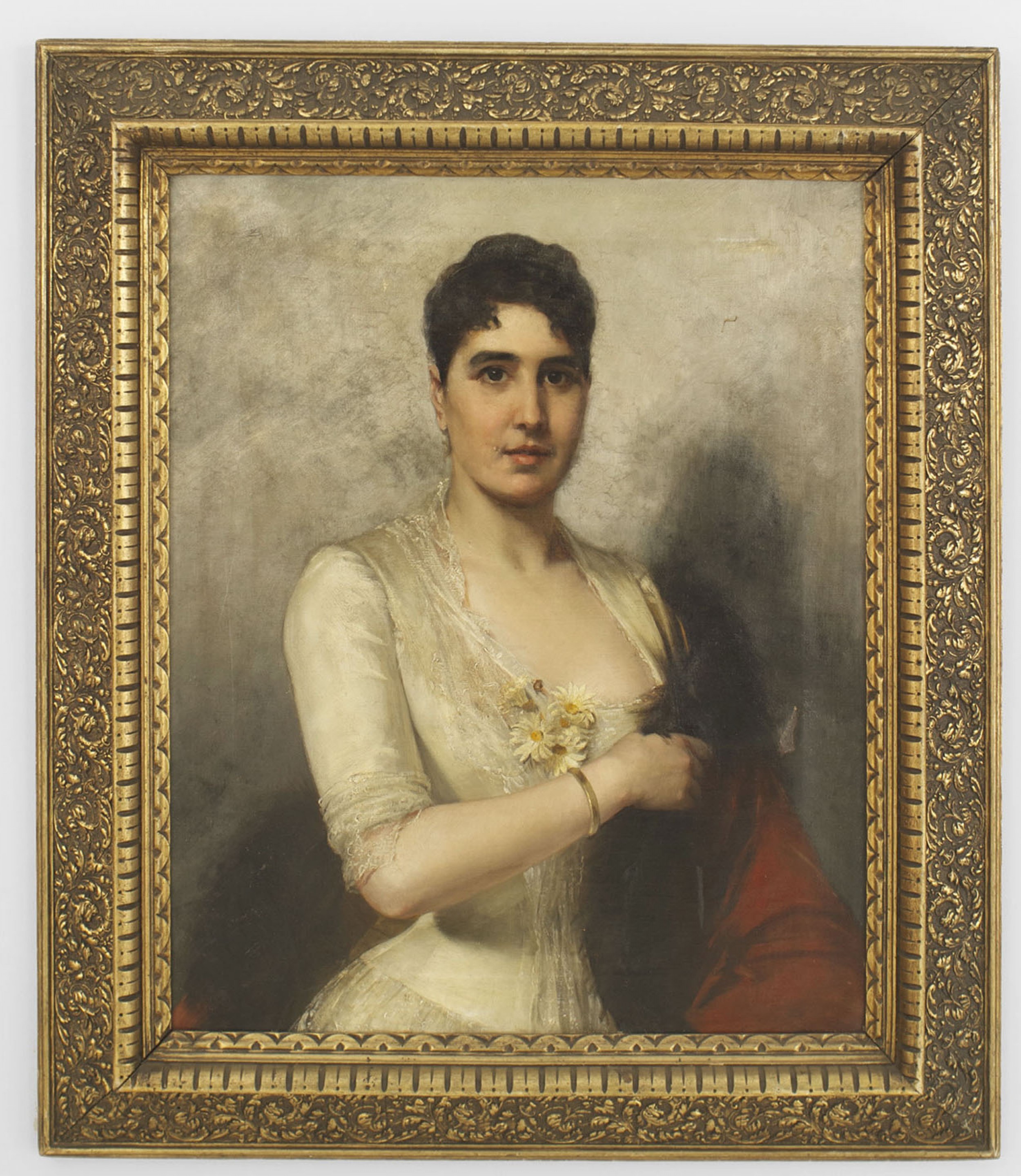 Spanish lady in white portrait