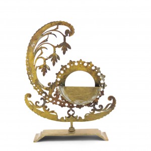 American victorian brass filigree picture frame