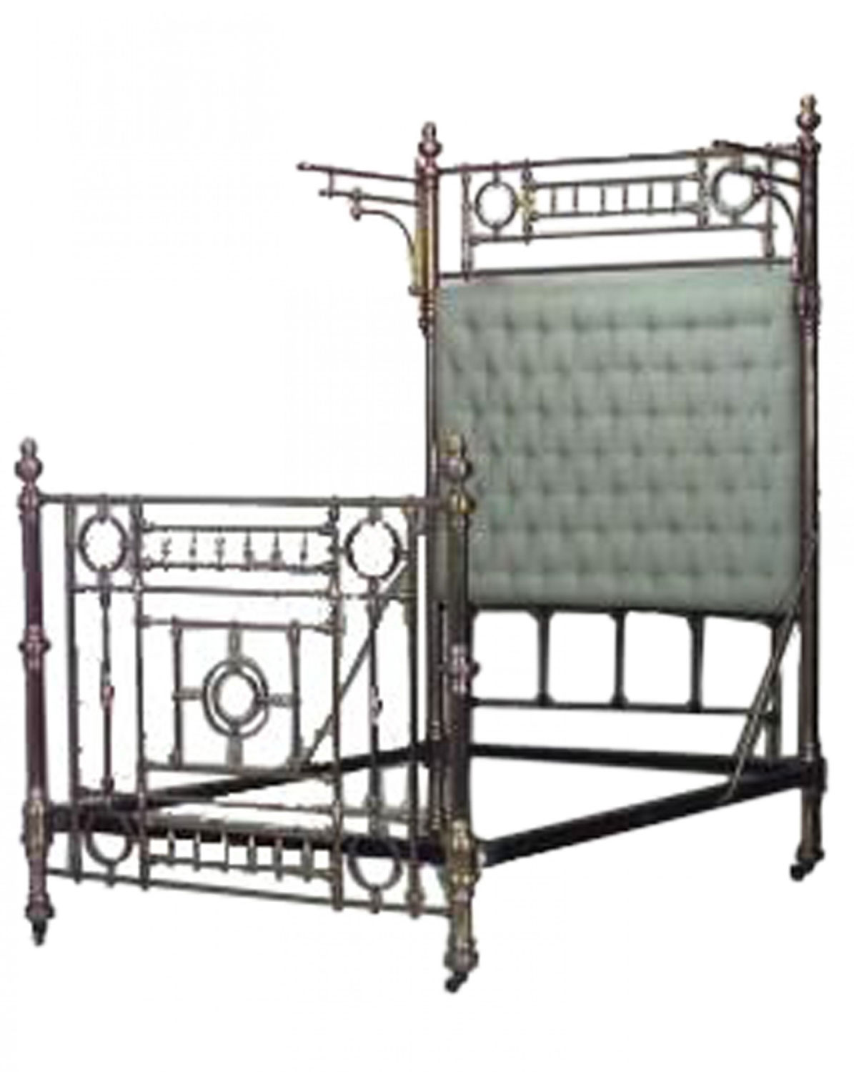 American victorian style brass full size bed 8